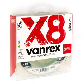 Леска плет. Lucky John Vanrex х8 BRAID Fluo Green 125/020