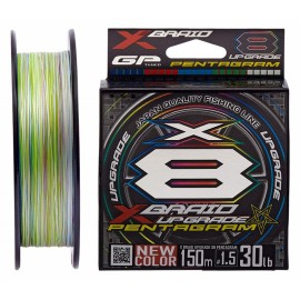 Шнур YGK X-Braid Upgrade X8 Pentagram 150m #0.6/0.128mm 1...