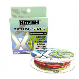 Плетеный шнур HITFISH X4 Trolling series 0.40 mm;  27,9 k...