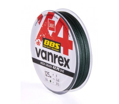 Леска плет. Lucky John Vanrex BBS х4 BRAID Moss Green 125/040