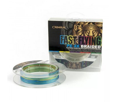 Шнур Caiman Fast flying 4PE 0,12 мм 150 м Multicolor 225503