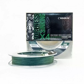 Шнур Caiman Fortness sinking 4PE 0,14 мм 150 м Dark Green  2155