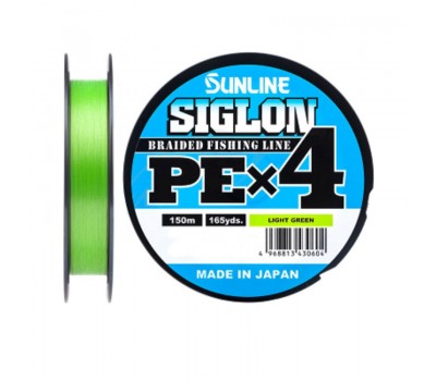 Шнур Sunlline SIGLON PE X4 (light green) 150 m #3.0 (50 lb, 22.0kg)