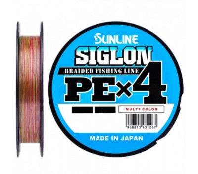 Шнур Sunlline SIGLON PE X4 (Multi color) 150 m #2.0 (35 lb, 15.5kg)