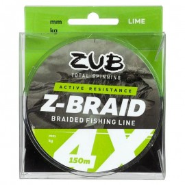 Шнур ZUB Z -BRAID Lime 150m 0,16мм