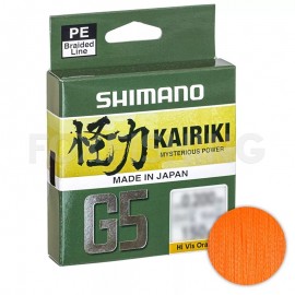 Плетеный шнур Kairiki G5 150m 0.13mm 4.1kg Orange