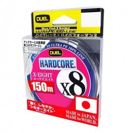 Шнур Duel PE Hardcore X8 150m Silver №1.2 (0.191mm) 12.0kg