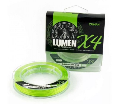 Шнур Caiman Lumen 100м 0,28мм  зеленый