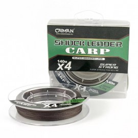 Шнур Caiman Shock Leader Carp 4Х (Brown) 140 м 0,28