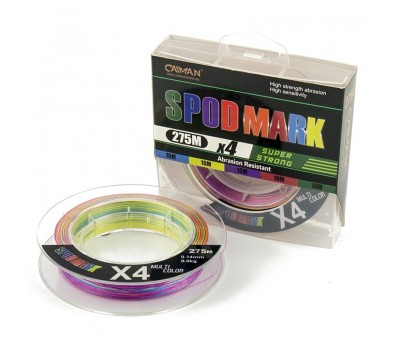 Шнур Caiman Spod&Mark 275м 0,14мм Multicolor 195507