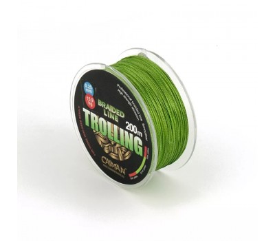 Шнур Caiman Trolling 200м 0,33мм #4.0 зеленый 185530