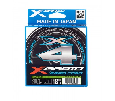 Плетёный шнур YGK X-Braid Braid Cord X4 #1.0/18lb 300m