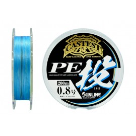 Плетёный шнур Sunline CASTEST PE NAGE HG #0.8/11lb 200m Multi Color