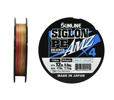 Плетёный шнур Sunline SIGLON PEx4 AMZ #1.0/12lb 150m Multi Color