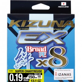 OWNER Шнур Kizuna EX X8 Broad PE super chartreuse 150м 0,...