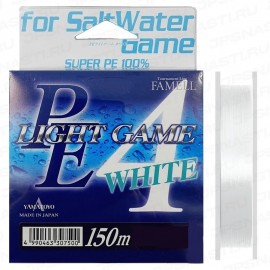 Леска плетеная YAMATOYO PE LIGHT GAME WHITE 150m  #0.25 (5 Lb)