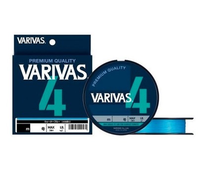Шнур плетенный VARIVAS 4 Water Blue #1.2 9.51kg 200m Blue 120625