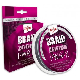 Braid Zoom PWR-X braided line (grey), 0,12, 9,1kg, 120m (...