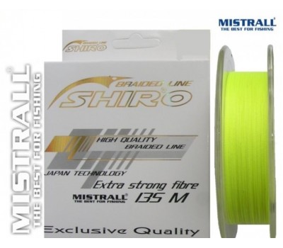 Плетеный шнур Mistrall SHIRO BL FLUO 135M 0,21mm 21,2кг
