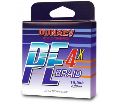 Шнур Dunaev Braid PEx4 150m 0.26mm