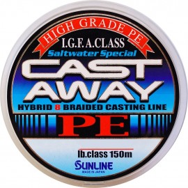 Шнур Sunline CAST AWAY PE 150м #0.6/0.128мм 10LB/4.2кг