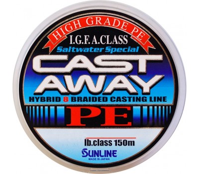 Шнур Sunline CAST AWAY PE 150м #0.6/0.128мм 10LB/4.2кг