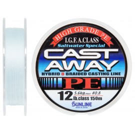 Шнур Sunline CAST AWAY PE 150м #0.8/0.148мм 12LB/5.6кг