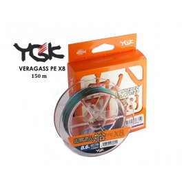 Шнур плетеный YGK Veragass PE x8 150m (#0.8/max 16 lb)