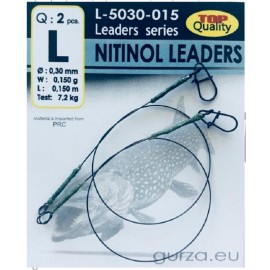 Поводки GURZA Nitinol Liader L (0,3 mm x 0,15 m) 2 шт
