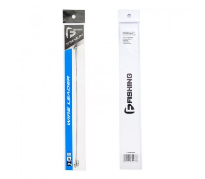 Поводок F-FISNIHG Titanium Wire 9кг 25см 0,30мм 2шт