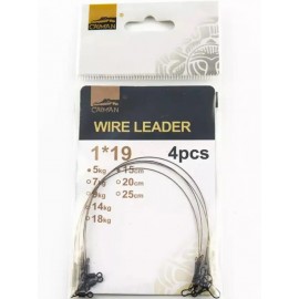 Поводок Caiman Wire Leader 4 шт. в уп 1x19 15 см 5 кг 186543