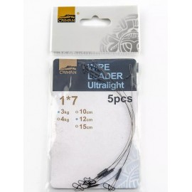 Поводок Caiman Wire Leader Ultralait 5 шт. в уп 1x7 12 см 3 кг 186581