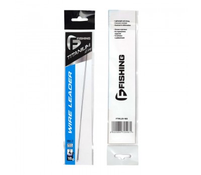 F-FISHING Поводок скрутка  Wire Leader Titan 4кг 18см 0,20мм  2шт