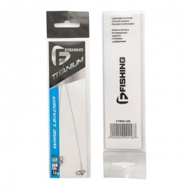 F-FISHING Поводок Titanium Wire 2,4кг 12см 0,15мм 2шт