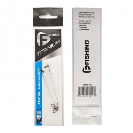 F-FISHING Поводок Titanium Wire 2,4кг 7см 0,15мм 2шт