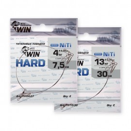 Поводок титан WIN HARD  9кг 30см (уп.2шт) TH-09-30