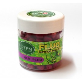 Soft Method Pellet Fluo FPM Baits® 8 mm 50 g в банке GLM -Plum Мидия -Слива