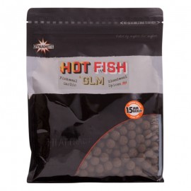 Бойлы Dynamite Baits Hot Fish & GLM 15mm 1кг