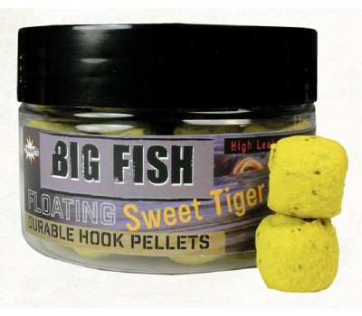 Мягкий насадочный пеллетс (хукбейт) Dynamite Baits Big Fish Hookbait - Sweet Tiger Floating Durable