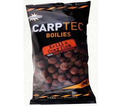 Бойлы тонущие DYNAMITE BAITS Carp-Tec Krill & Crayfish 15mm - 1kg - DY1160