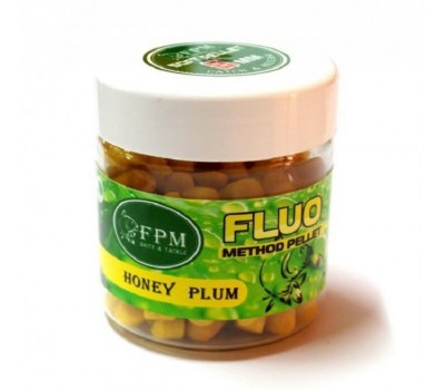 Soft Method Pellet Fluo FPM 8мм 50г в банке Honey-Plum Мед-Слива