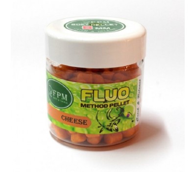 Soft Method Pellet Fluo FPM 8мм 50г в банке Cheese Сыр