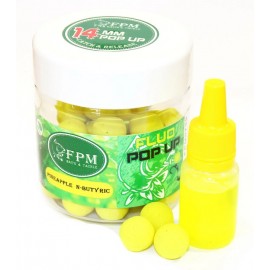 Бойли FPM Pop-Up Fluo Pineapple N-Butyric 8мм 50г в банке + Dip 10мл
