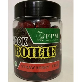 Бойли дипованные Hook Boilie 16-20мм 150г FPM Strawberry-Fish Клубника-Рыба