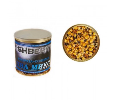FISHBERRY Зерновая смесь ПВА микс. Кукуруза + конопля -  430 мл