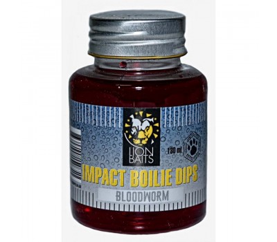 LION BAITS Impact Boilie Dips мотыль (Bloodworm) - 130 мл