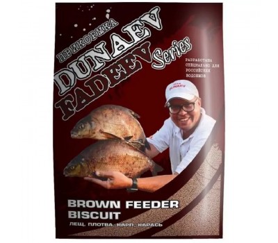 Прикормка DUNAEV-FADEEV 1кг Feeder Brown Biscuit