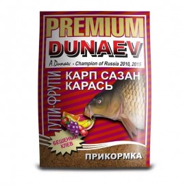 Прикормка DUNAEV-PREMIUM 1кг Карп-Сазан Тутти-Фрутти