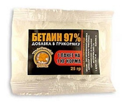 Бетаин Trubchevskii 97% 25г на 1 кг прикормки