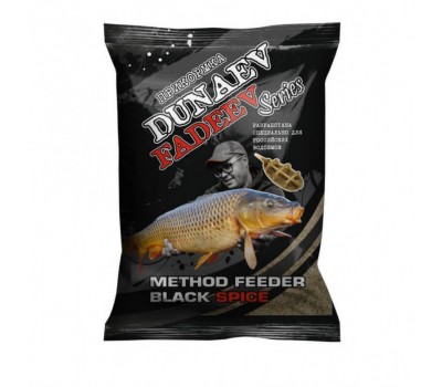 Прикормка DUNAEV-FADEEV 1кг Method Feeder Black Spice